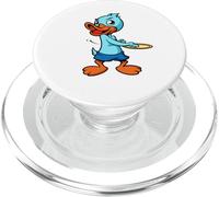 Un Canard Comique Joue à l'Ultimate Frisbee PopSockets PopGrip pour MagSafe