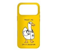 Un Canard drôle dans Une Blouse de Laboratoire, Fais-Moi Confiance, Je suis Un DUCKTOR, Animal Pun Coque pour iPhone 17 Pro Max