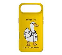 Un Canard drôle dans Une Blouse de Laboratoire, Fais-Moi Confiance, Je suis Un DUCKTOR, Animal Pun Coque pour iPhone Air