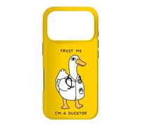 Un Canard drôle dans Une Blouse de Laboratoire, Fais-Moi Confiance, Je suis Un DUCKTOR, Animal Pun Coque pour iPhone 17 Pro