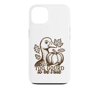 Un Canard drôle, trop Gourd pour être Vrai, Jeu de Mots automnal Coque pour iPhone 13