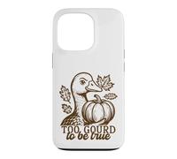 Un Canard drôle, trop Gourd pour être Vrai, Jeu de Mots automnal Coque pour iPhone 13 Pro