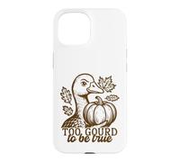 Un Canard drôle, trop Gourd pour être Vrai, Jeu de Mots automnal Coque pour iPhone 15