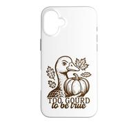 Un Canard drôle, trop Gourd pour être Vrai, Jeu de Mots automnal Coque pour iPhone 16 Plus
