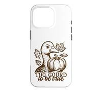 Un Canard drôle, trop Gourd pour être Vrai, Jeu de Mots automnal Coque pour iPhone 16 Pro