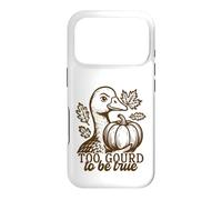 Un Canard drôle, trop Gourd pour être Vrai, Jeu de Mots automnal Coque pour iPhone 17 Pro