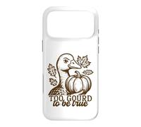 Un Canard drôle, trop Gourd pour être Vrai, Jeu de Mots automnal Coque pour iPhone 17 Pro Max