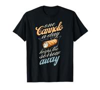 Un cannolo par Jour | Donne Sicilienne drôle sur Cannoli T-Shirt
