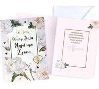 Un carnet avec un message spécial pour votre mariage - le souvenir parfait plein d'amour et de joie pour votre journée spéciale !