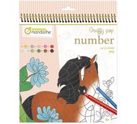 Un Carnet De Coloriage Graffy Pop Number - 24 Pages À Numéros - À Partir De 6 Ans - Chevaux Et Licornes