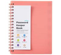 Un carnet de mots de passe à 6 spirales avec alphabets indexés, bloc-notes, fournitures scolaires pour la maison