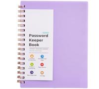 Un carnet de mots de passe à 6 spirales avec alphabets indexés, bloc-notes, fournitures scolaires pour la maison