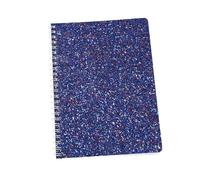Un carnet de notes à 5 spirales, bloc-notes coloré de voyage, 80 feuilles