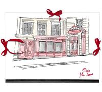 Un Carton À Dessin Fermeture 3 Rubans 28x38cm - Pour Formats A4 Et 24 X 32 Cm - Moulin Rouge - Collection Moulin Rouge