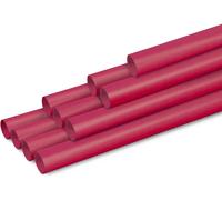 Un Carton De 10 Rouleaux De Kraft Couleur Recyclé - Dimensions : 3x0,70m - Kraft Recyclé 65g - Couleur : Rouge Opéra - Emballage Cadeau, Loisirs Créatifs, Papier Cadeau