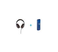 Un Casque ouvert circum-aural avec et sans fil Focal Hadenys Marron + Un Ampli-DAC casques Audioquest Dragonfly Bleu cobalt