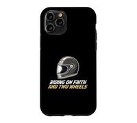 Un Cavalier chevauchant la Foi et Une Moto chrétienne à Deux Roues Coque pour iPhone 11 Pro