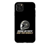 Un Cavalier chevauchant la Foi et Une Moto chrétienne à Deux Roues Coque pour iPhone 11 Pro Max