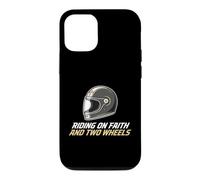 Un Cavalier chevauchant la Foi et Une Moto chrétienne à Deux Roues Coque pour iPhone 12/12 Pro