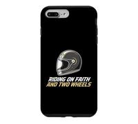 Un Cavalier chevauchant la Foi et Une Moto chrétienne à Deux Roues Coque pour iPhone 7 Plus/8 Plus