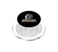Un Cavalier chevauchant la Foi et Une Moto chrétienne à Deux Roues PopSockets PopGrip pour MagSafe