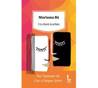 Un chant écarlate - Mariama Bâ - Litos - Poche - Roman