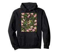 Un chardonneret américain Parmi Les Roses des prairies de Couleur Rose Sweat à Capuche