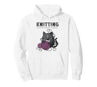 Un Chat au Crochet Cozy Mystery Tricote Parce Que Le Meurtre est Une Erreur Sweat à Capuche