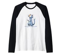 Un Chat génial Aime Les Combats de Boules de Neige pour garçons et Filles Manche Raglan