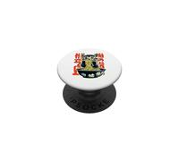 Un Chat Mange des Nouilles Ramen PopSockets PopGrip Adhésif