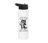 Un chat marrant m'a demandé si j'allais bien, j'ai commencé Stainless Steel Insulated Water Bottle