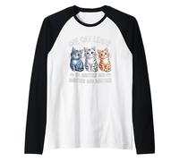 Un Chat mène à Un Autre et Un Autre Chaton Amusant Manche Raglan