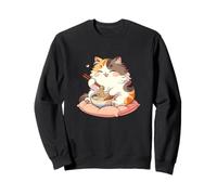 Un Chat Mignon Mange des Nouilles Ramen Cats Ramen Sweatshirt