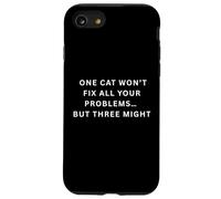 Un Chat ne résoudra Pas Tous Vos problèmes... mais Trois Pourraient Coque pour iPhone SE (2020) / 7/8