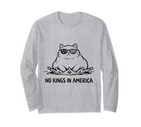 Un Chat obèse manifeste Contre « No Kings in America » Manche Longue