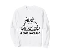 Un Chat obèse manifeste Contre « No Kings in America » Sweatshirt