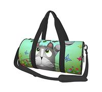 Un Chat regardant vers l'oiseau Sacs de Voyage Sacs de Sport Bagages de Sport Grand Sac fourre-Tout de Voyage Sacs de Week-End de Nuit pour Hommes et Femmes