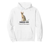 Un Chat Rex de Cornouailles Dit de façon drôle Ses manigances avec Un Chat frisé Sweat à Capuche
