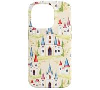 Un château de fées, Un Conte de fées, Un Joli Design de Village Coque pour iPhone 14 Pro