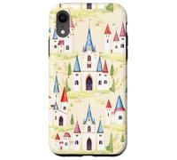 Un château de fées, Un Conte de fées, Un Joli Design de Village Coque pour iPhone XR