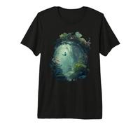 Un Chemin à Travers la Magie de la forêt enchantée T-Shirt Haut de Gamme