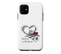 Un Chemin de Fer Miniature Amusant, Pun Railway, dans Mon cœur Coque pour iPhone 11