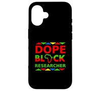Un chercheur de Dope Black, Fier de sa carrière Professionnelle Noire Coque pour iPhone 16
