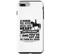 Un Cheval ne Vous brisera jamais Le cœur Un Cavalier drôle Coque pour iPhone 7 Plus/8 Plus