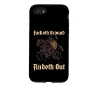 Un Chevalier blindé découvre Un Guerrier médiéval Coque pour iPhone SE (2020) / 7/8