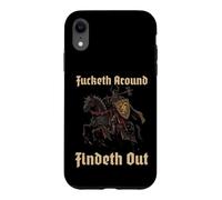 Un Chevalier blindé découvre Un Guerrier médiéval Coque pour iPhone XR