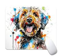 Un Chien avec Un Dessin Brouillon Tapis De Souris Douce Tapis Souris Antidérapante Mouse Pad pour Pc Ordinateur Travail 25X30Cm