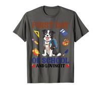 Un Chien Border Collie revient à Son Premier Jour d'école et Adore ça T-Shirt