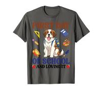 Un Chien de Saint-Bernard revient à Son Premier Jour d'école et l'adore T-Shirt