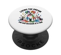 Un Chien drôle Qui VIT Son rêve, Une Mauvaise décision à la Fois PopSockets PopGrip Adhésif